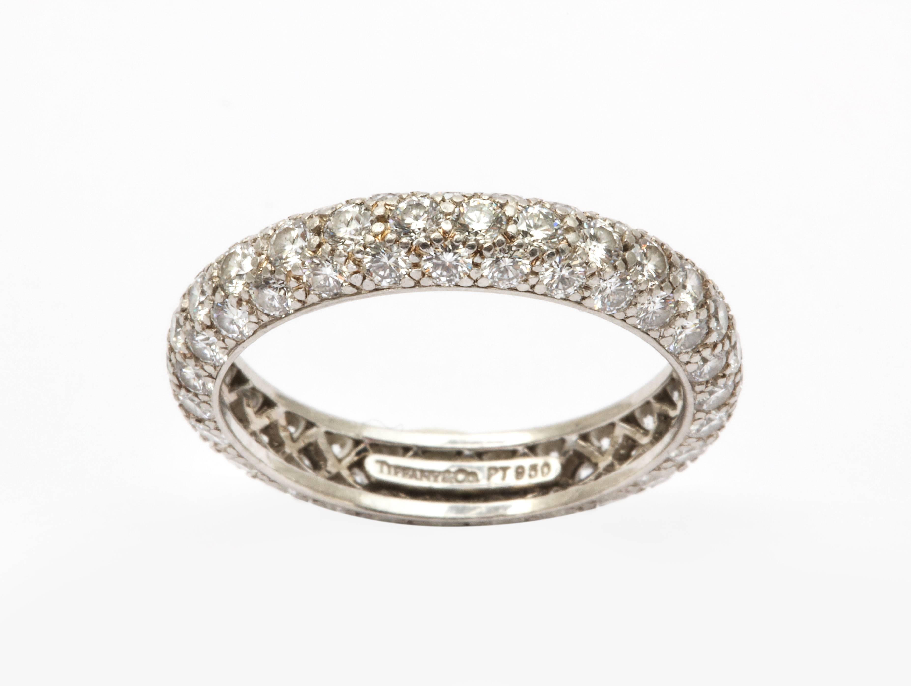 Tiffany Diamond Etoile Eternity Band In Good Condition For Sale In New York, NY