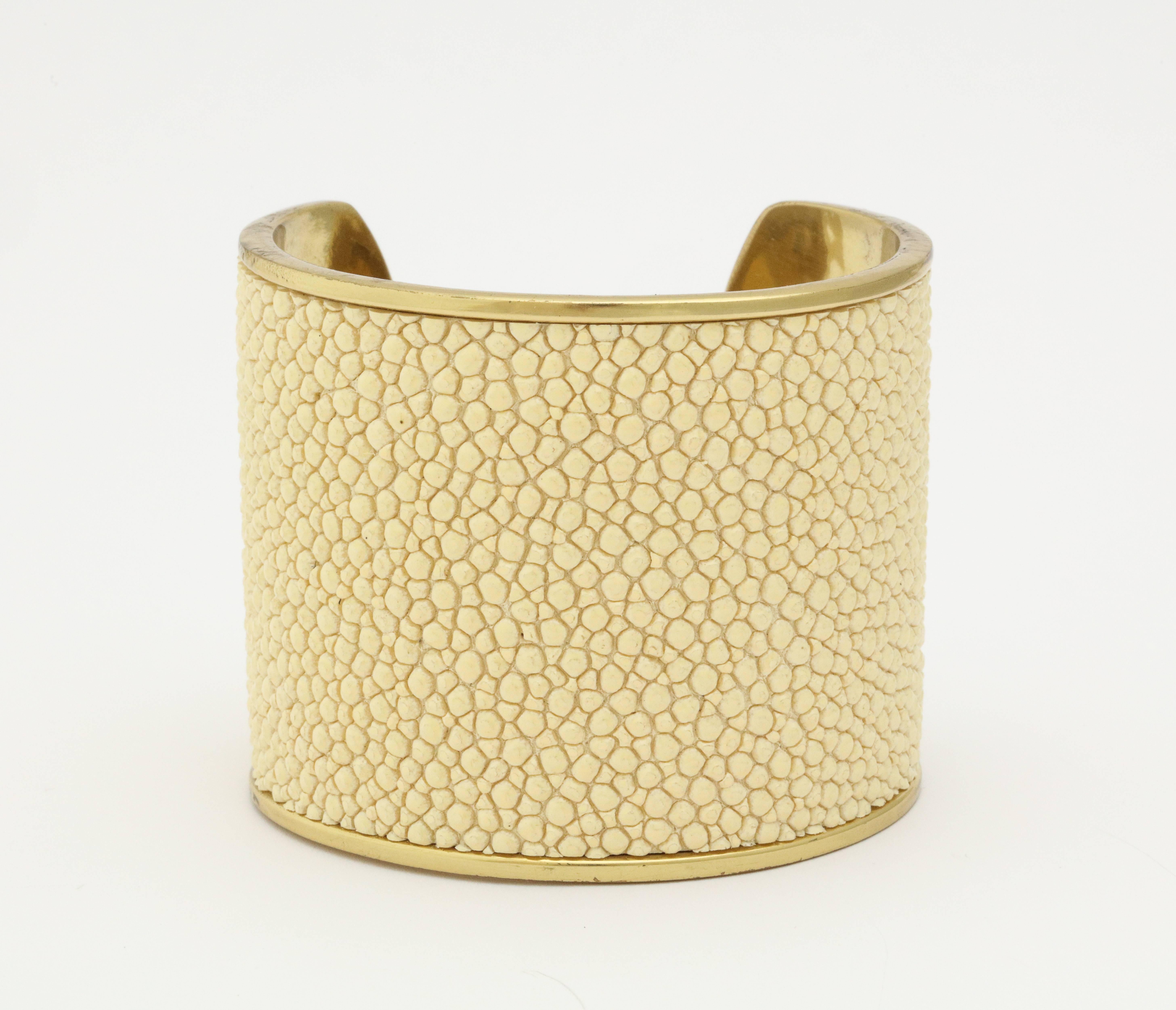 Women's Taylor and Tessier Faux Shagreen Cuff 