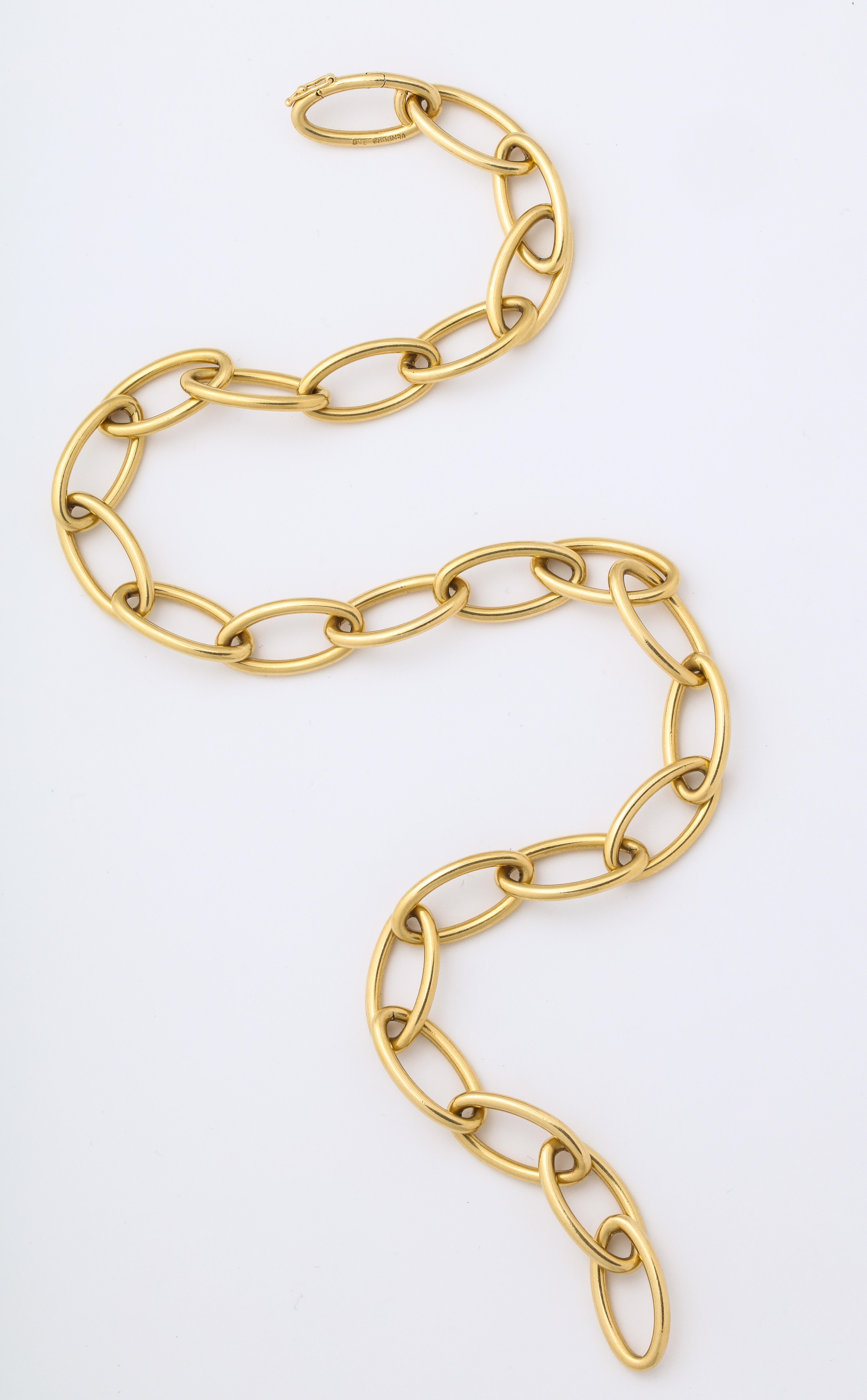 Women's Verdura Open Chain Gold Necklace / Bracelet
