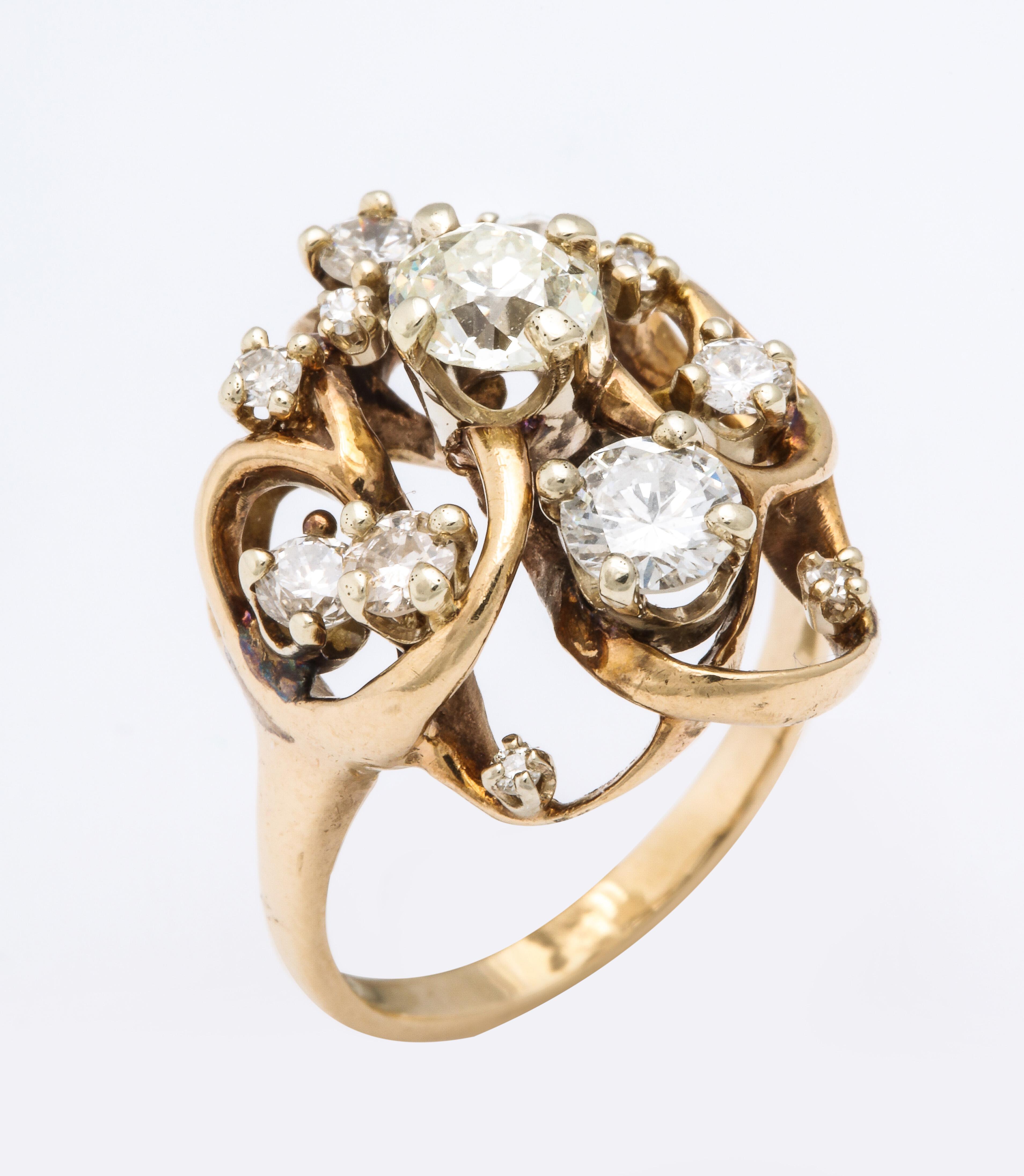 Diamond and Gold Ring 1