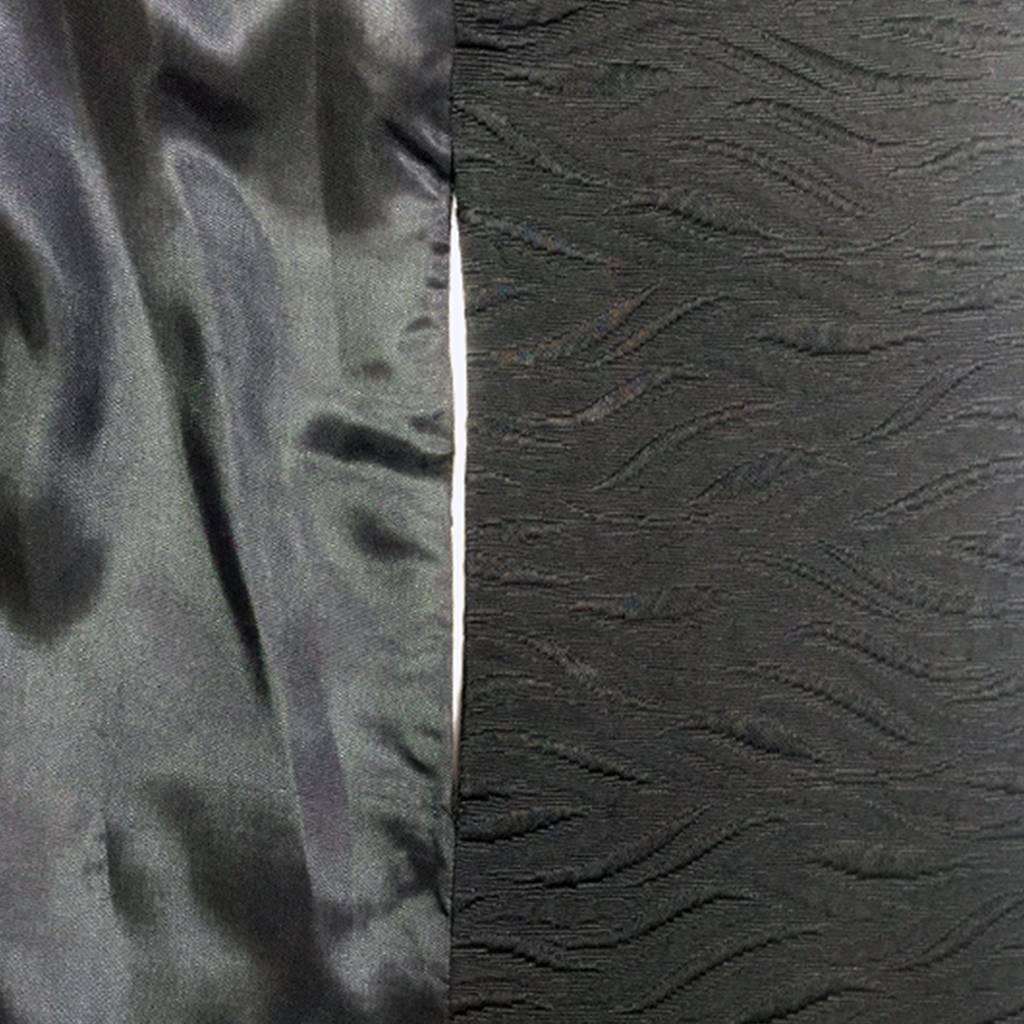 1960's Harrods Black Silk Rayon Cloque' Opera Cloak, Floor Length  For Sale 5