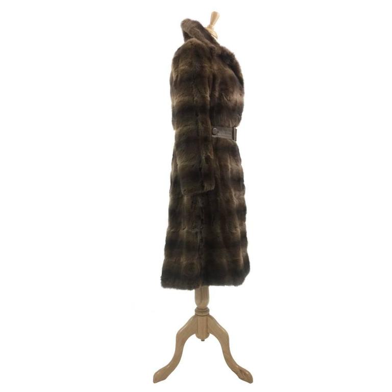 1970s Maxwell Croft Bespoke Brown‘Fisher Dyed’ Basserisk Fur and ...