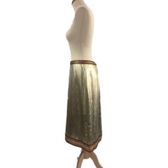 Rare 1960s Maria di Sant’Elena – Firenze, Gold Lame Skirt & Embellishments