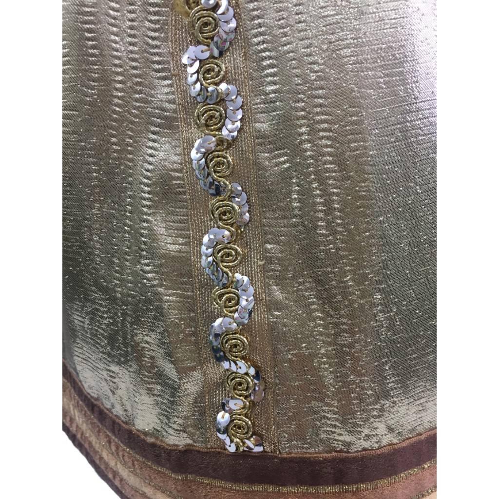 Rare 1960s Maria di Sant’Elena – Firenze, Gold Lame Skirt & Embellishments  In Good Condition For Sale In London, GB