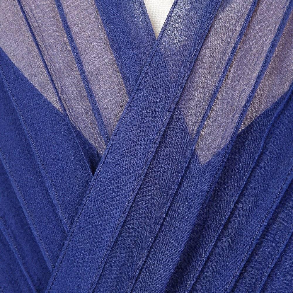 Purple Norman Hartnell Chiffon Gown with Slip circa 1940s