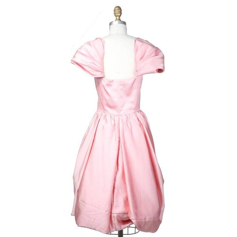 Yves Saint Laurent Bubble Gum Pink Dress circa 1980s For Sale at ...