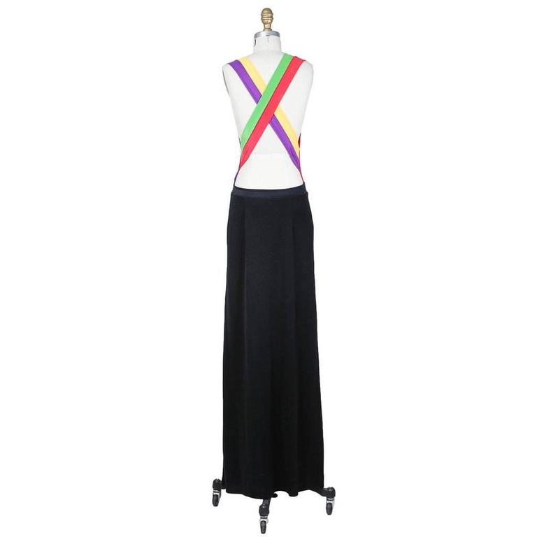 1970s Wrap Color Block Giorgio Sant 'Angelo Dress
