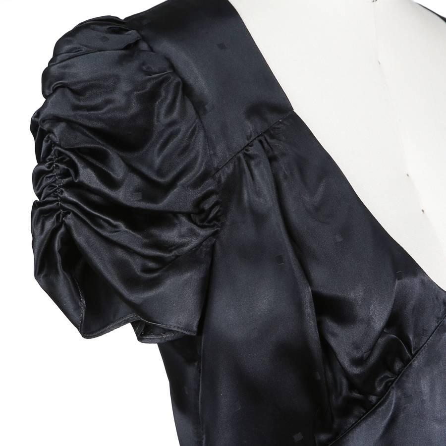 Black Biba Silk Dress circa 1970s
