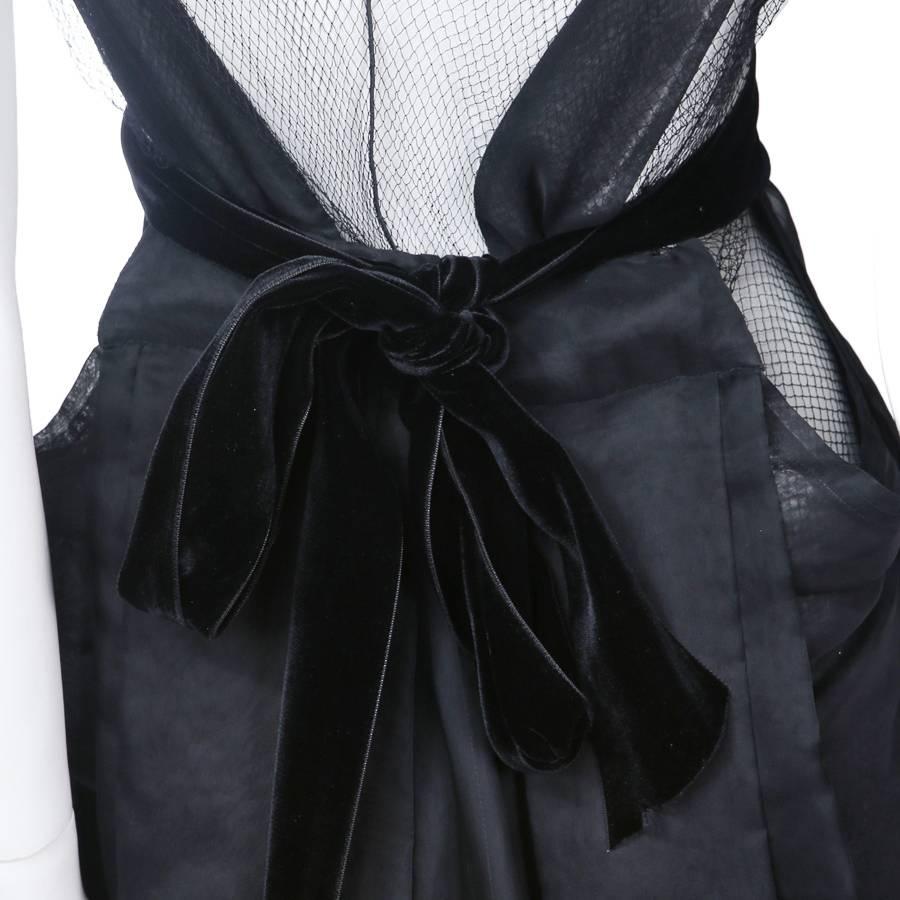 Tom Ford for Yves Saint Laurent Black Kimono Style Dress circa early 2000s In Excellent Condition In Los Angeles, CA