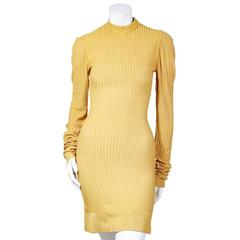 Alaia Ribbed Knit Dress and Cardigan circa 1980s