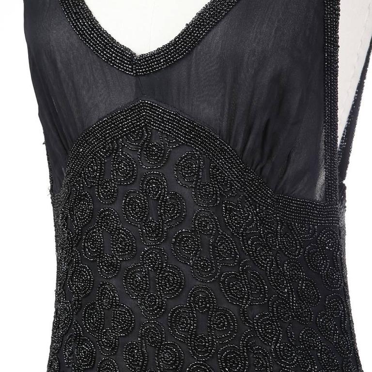 Todd Oldham Beaded Black Gown with Sheer Bra, Fall 1995 at 1stDibs ...