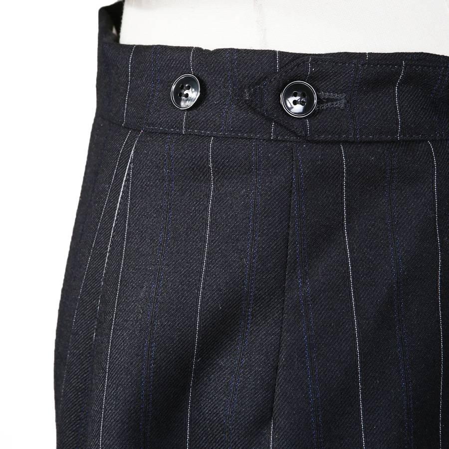 pinstripe skirt suit