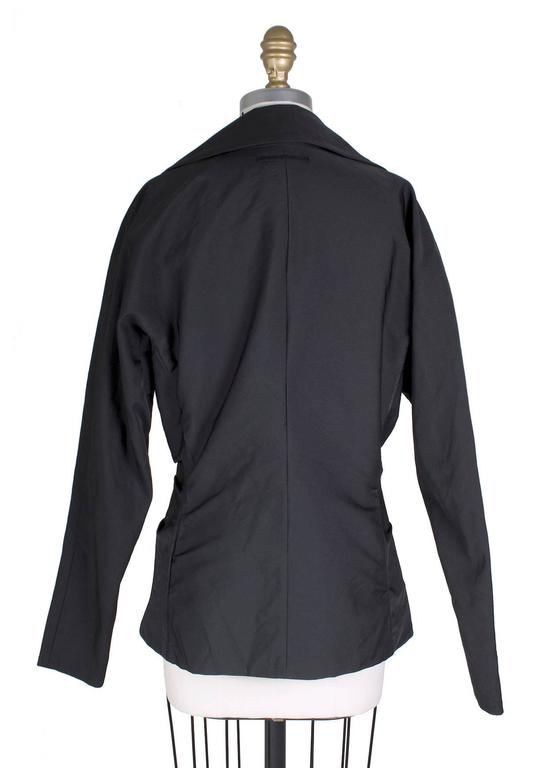 Jean Paul Gaultier Black Nylon Jacket with Front Twist Knot For Sale at ...