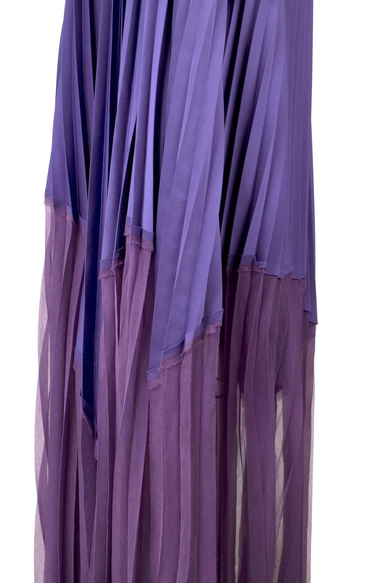 Jean Paul Gaultier Sleeveless Dress with Bow and Pleated Skirt circa 1990s In Good Condition In Los Angeles, CA