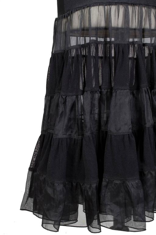 Jean Paul Gaultier Tube Skirt with Tiered Ruffles circa 2000s For Sale ...