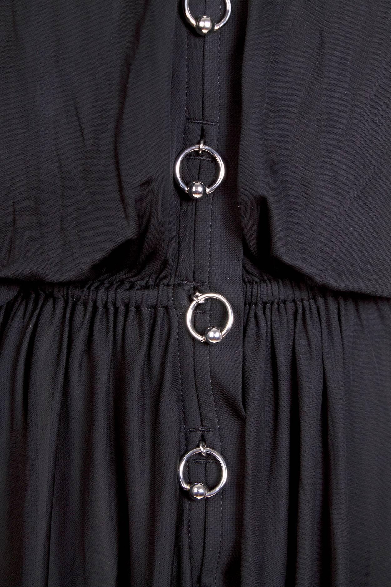 Black Jean Paul Gaultier Septum Ring Dress