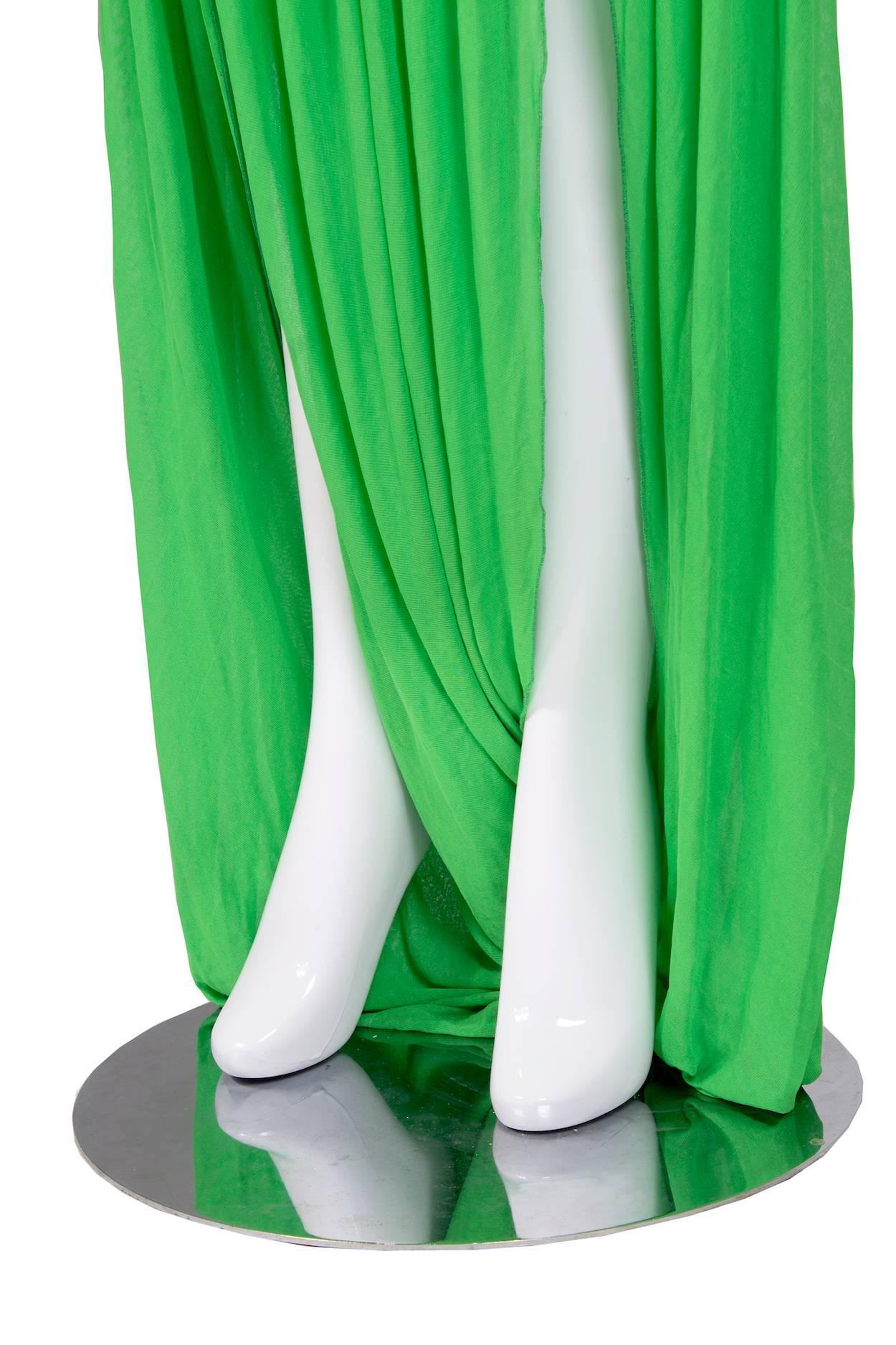 Green Jean Paul Gaultier Harem Skirt circa 1990s