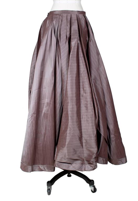 Jean Paul Gaultier Pinstrip Ball Gown Skirt circa 1990s/2000s For Sale ...