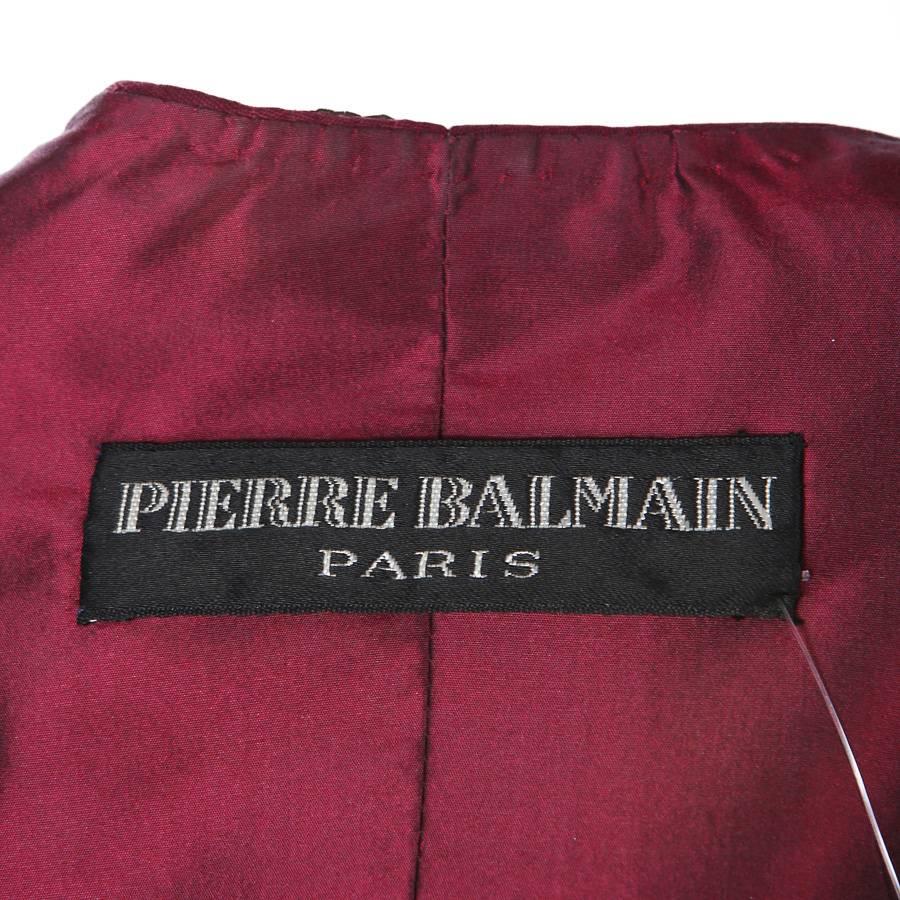 Balmain Couture Jacket with Beading and Embroidery circa 1960s In Excellent Condition In Los Angeles, CA