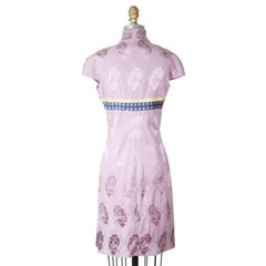 John Galliano for Christian Dior Lavender Mandarin Dress circa 2000s