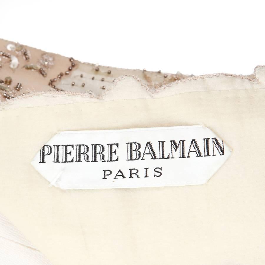 Pierre Balmain Flapper Dress with Beading and Embroidery In Excellent Condition In Los Angeles, CA
