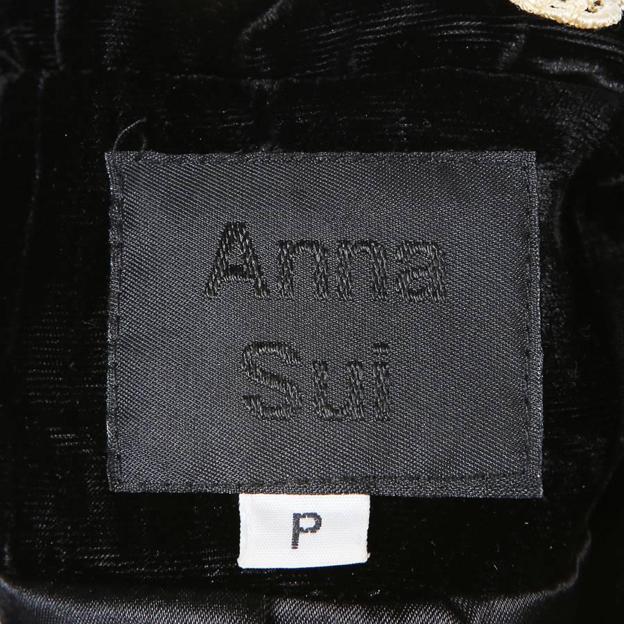 Anna Sui Velvet and Lace Jacket circa 1990s In Excellent Condition In Los Angeles, CA