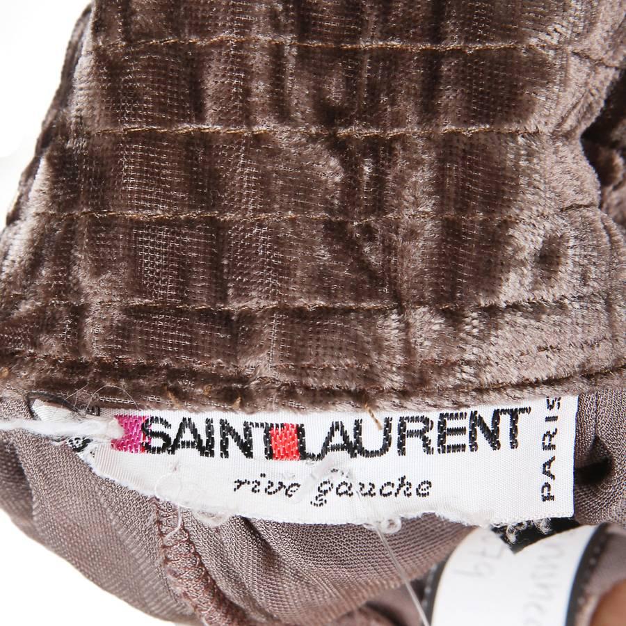 saint laurent crushed velvet pants