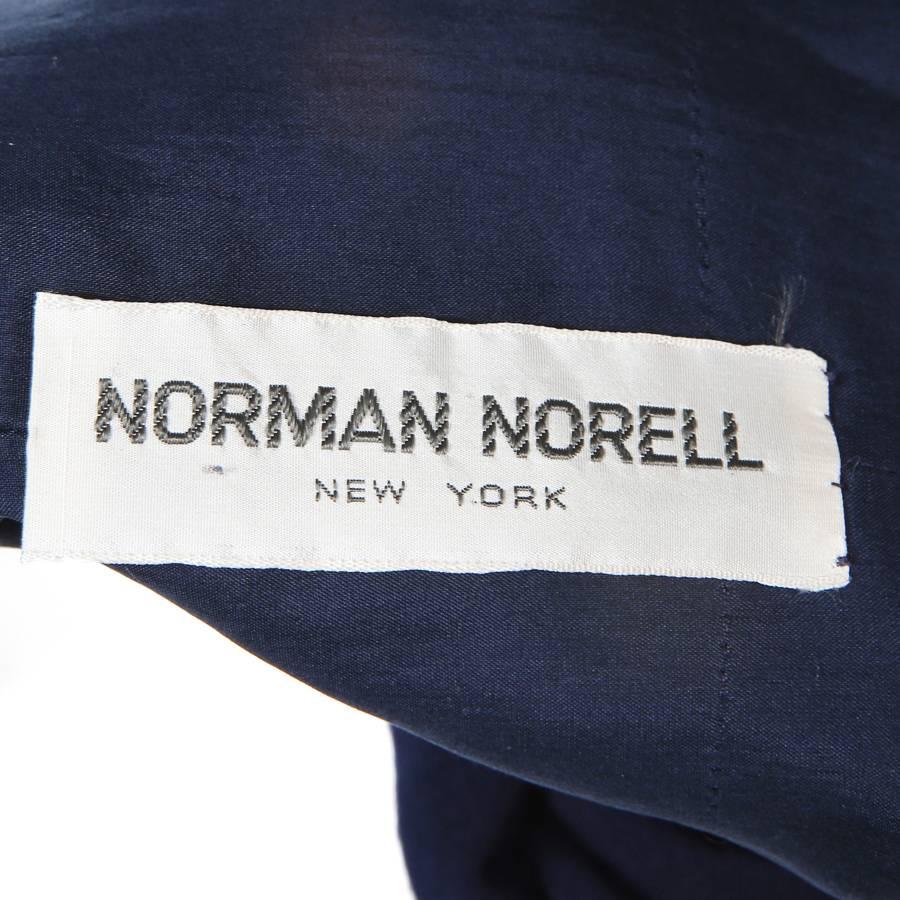 Black Norman Norell Wool Sailor Dress 