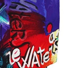 Versace Graffiti Print Skirt, vintage 1980s/90s