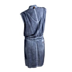 Louis Vuitton Faded Shirt Dress with Belt Cinch