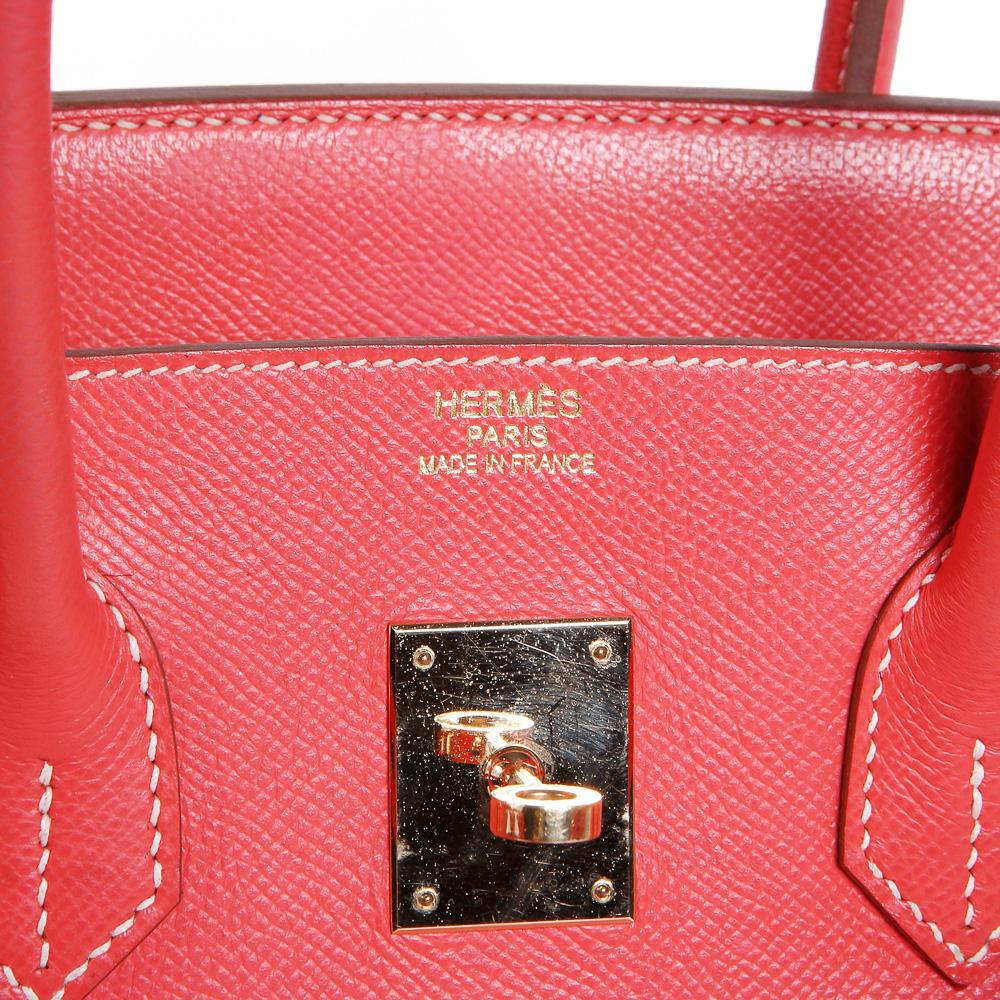 Women's or Men's Hermes Rose Leather Birkin, 2014