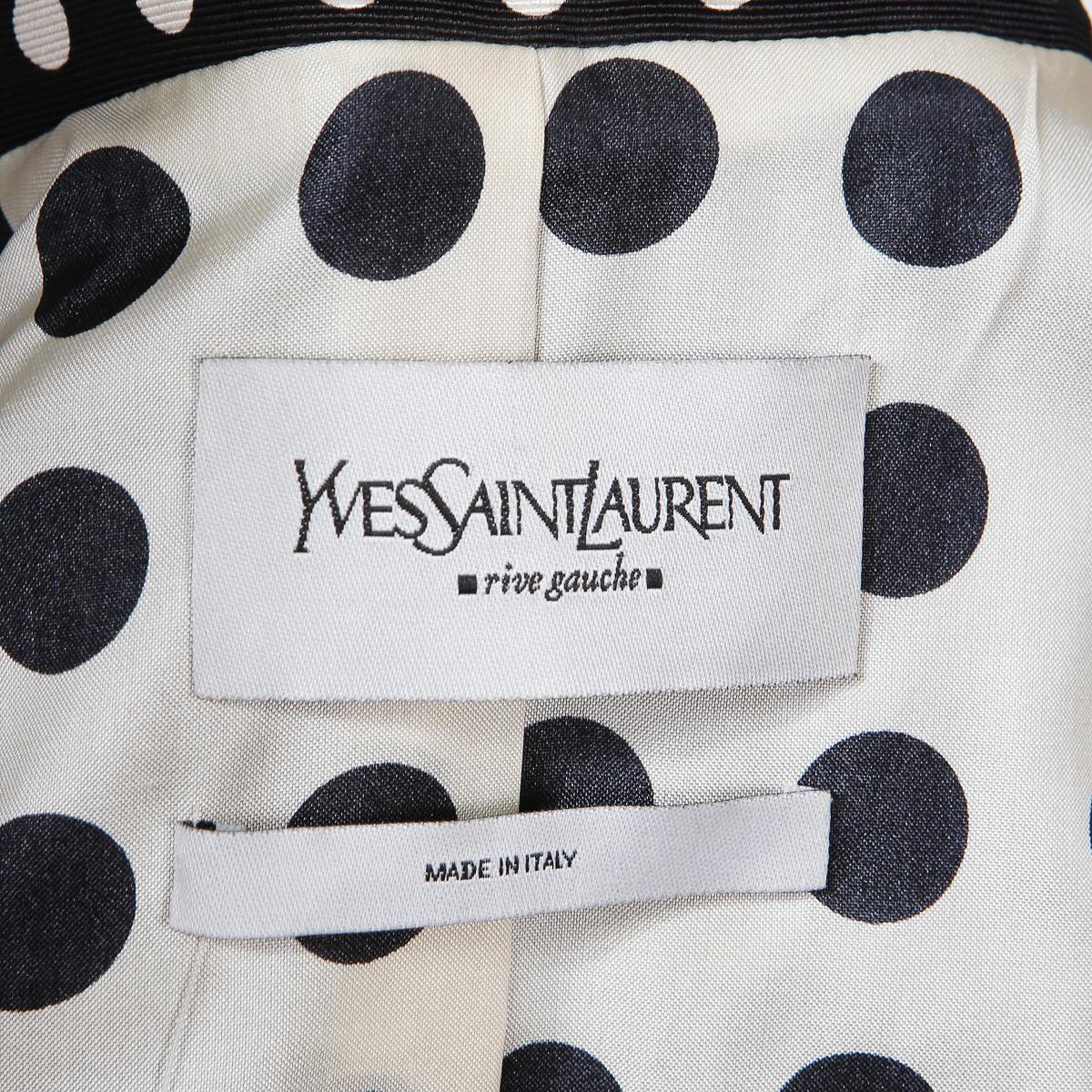 Yves Saint Laurent Polka Dot Jacket by Stefano Pilati In Excellent Condition In Los Angeles, CA
