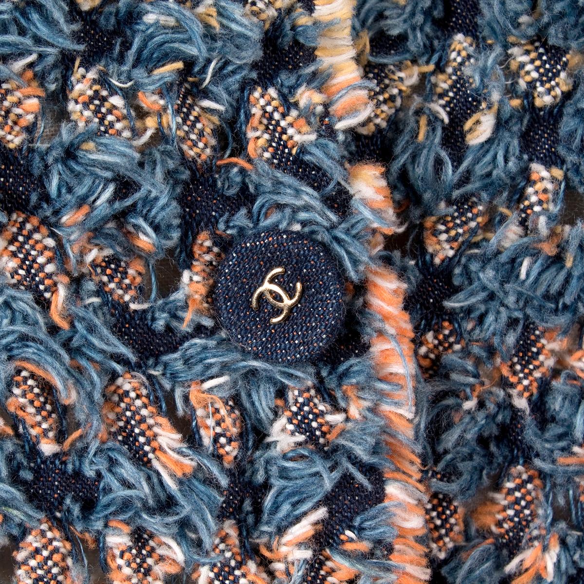 Black Chanel Denim Frayed Crochet Jacket, Spring 2007