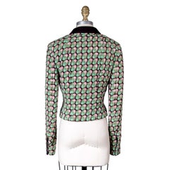 Chanel Pink and Green Tweed Jacket, Spring 2002