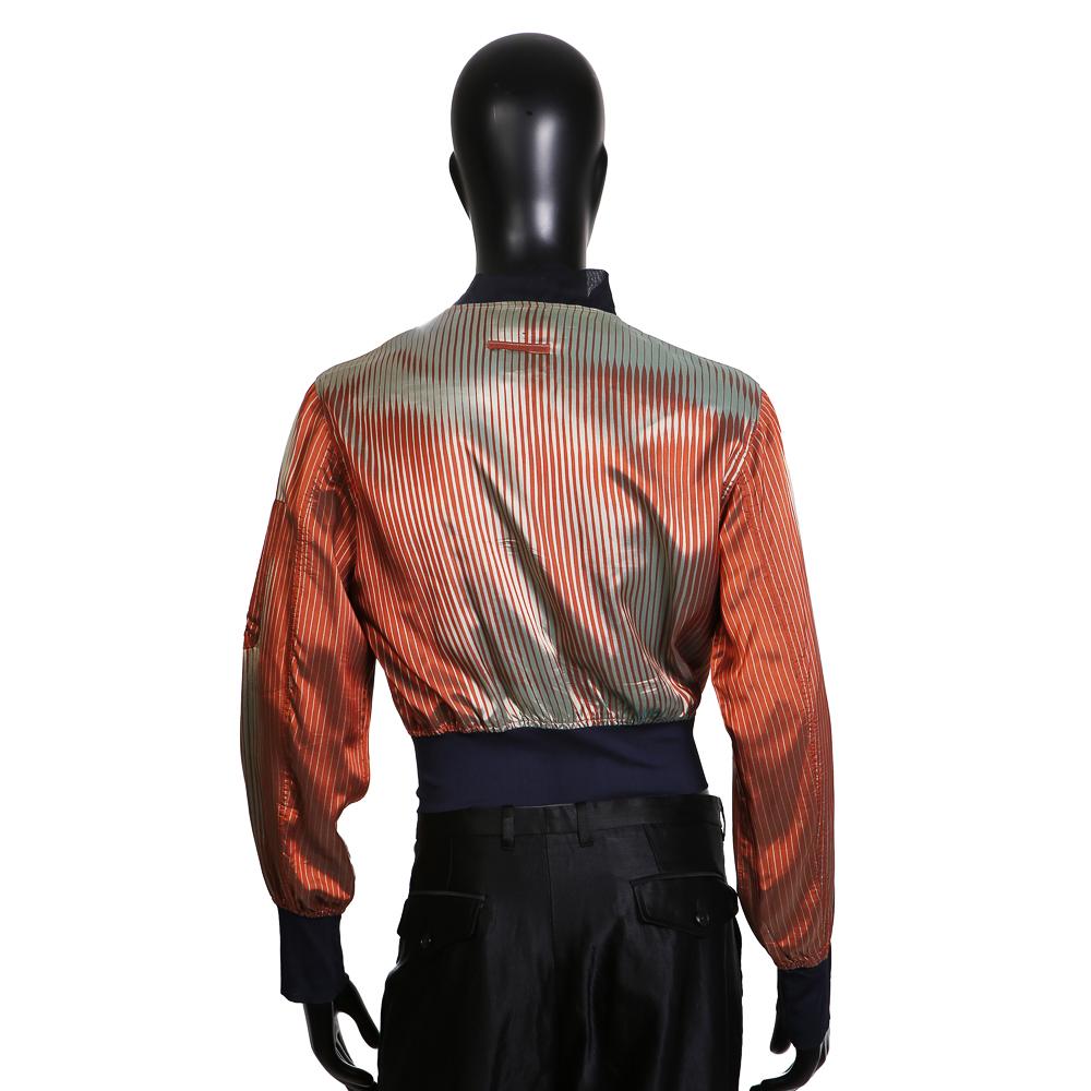 Men's jacket by Jean Paul Gaultier
Graphic stripes with tromp l'oeil 