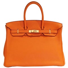 Hermes Birkin 35cm in Orange Togo, 2009