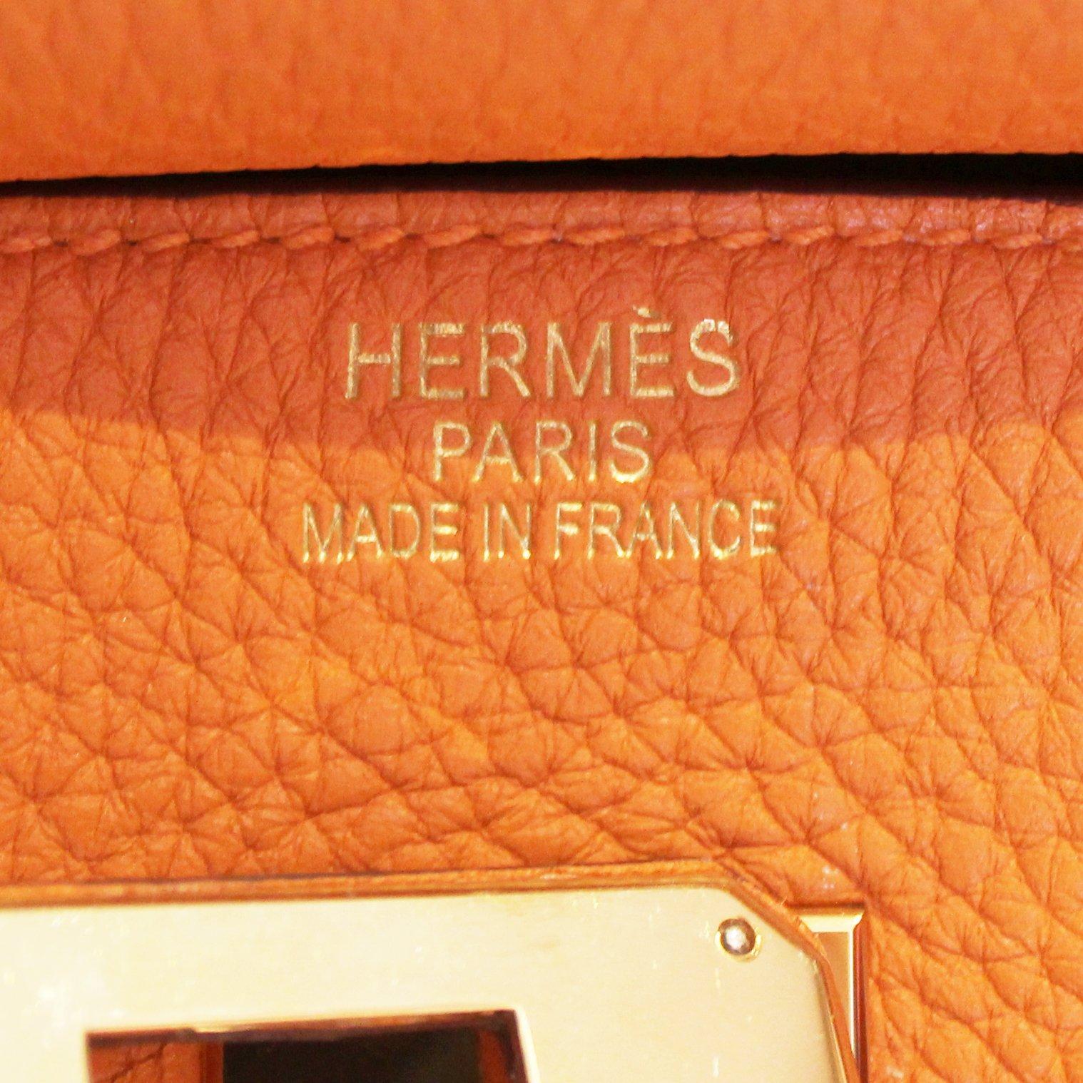 Hermes Birkin 35cm in Orange Togo, 2009 2