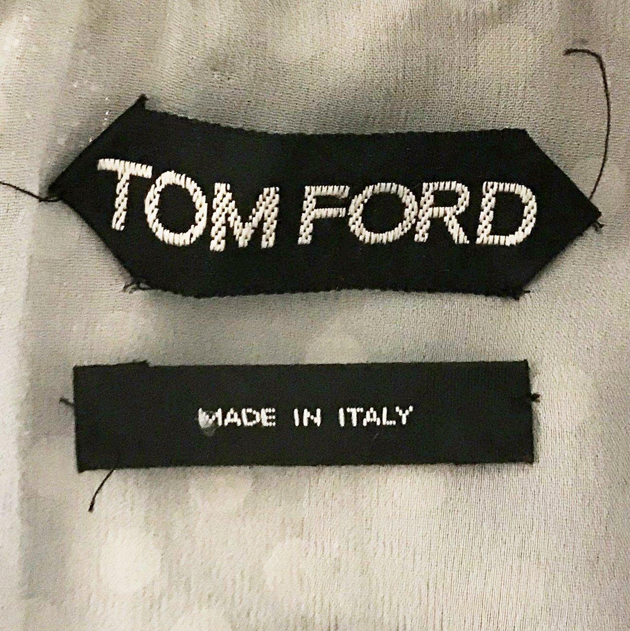 Tom Ford Silver Beaded and Studded Dress In New Condition In Los Angeles, CA