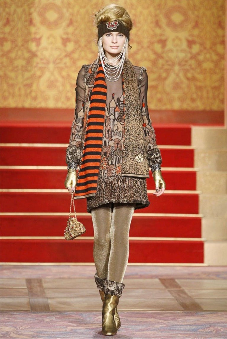 Chanel Pre-Fall 2009 Paris Moscow Collection “Minaret” motif dress