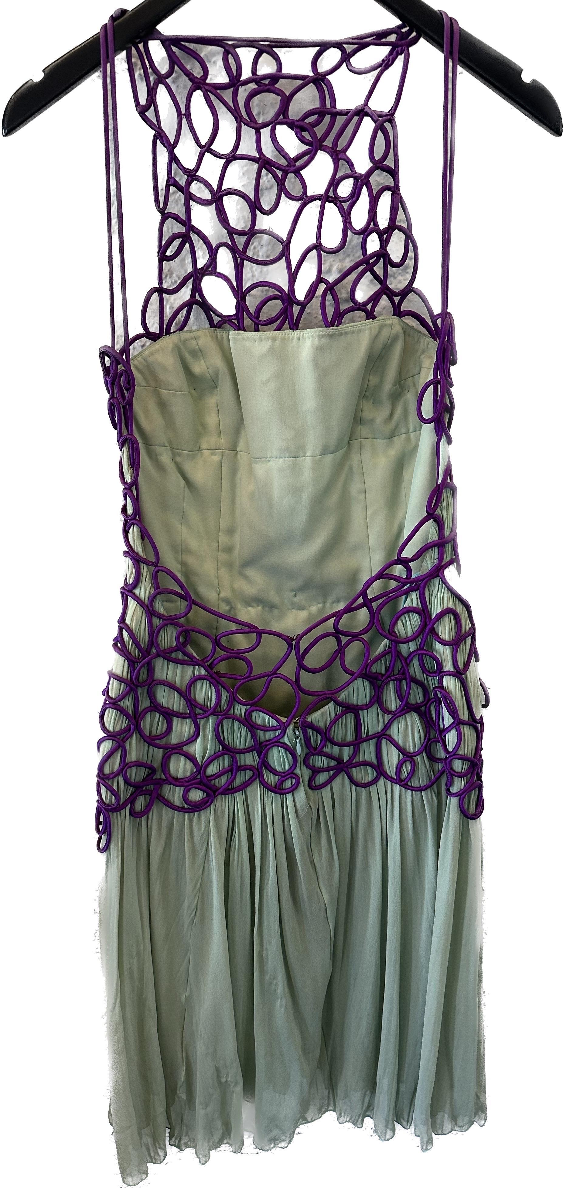 pleated silk dress