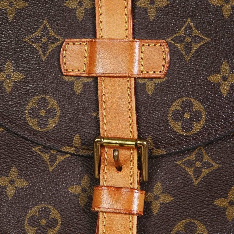 Louis Vuitton Vintage Leather Monogram Crossbody Saddle Bag at 1stdibs