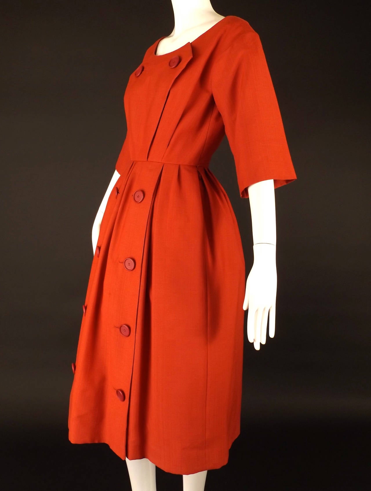Women's c.1958 Christian Dior Silk Dress