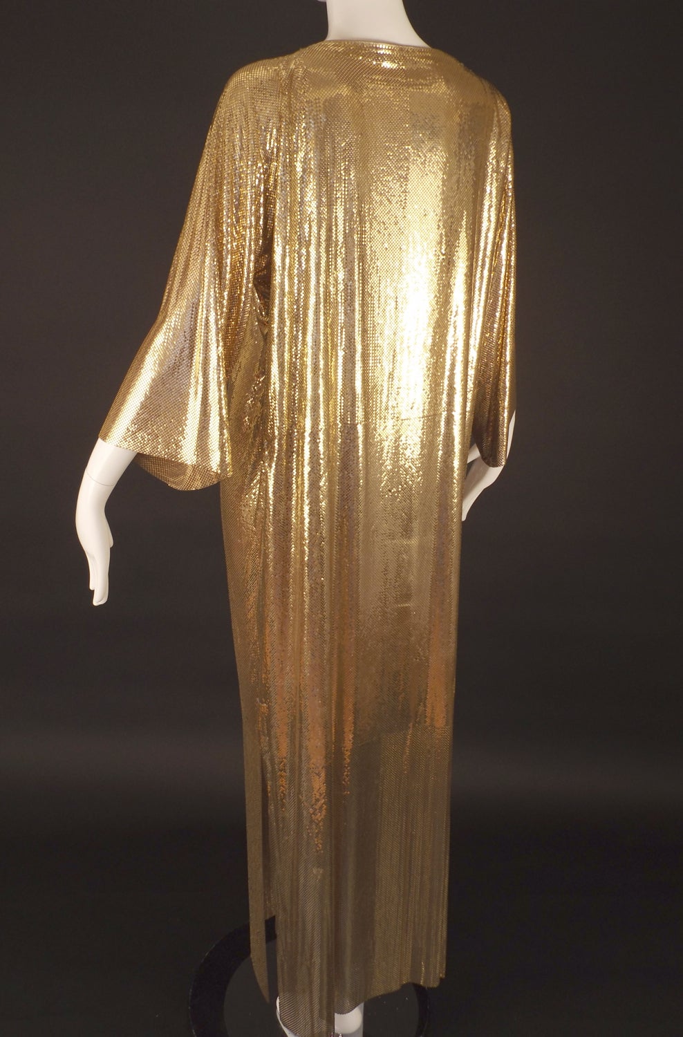 Women's 1970s Anthony Ferrera Gold Metal Mesh Gown