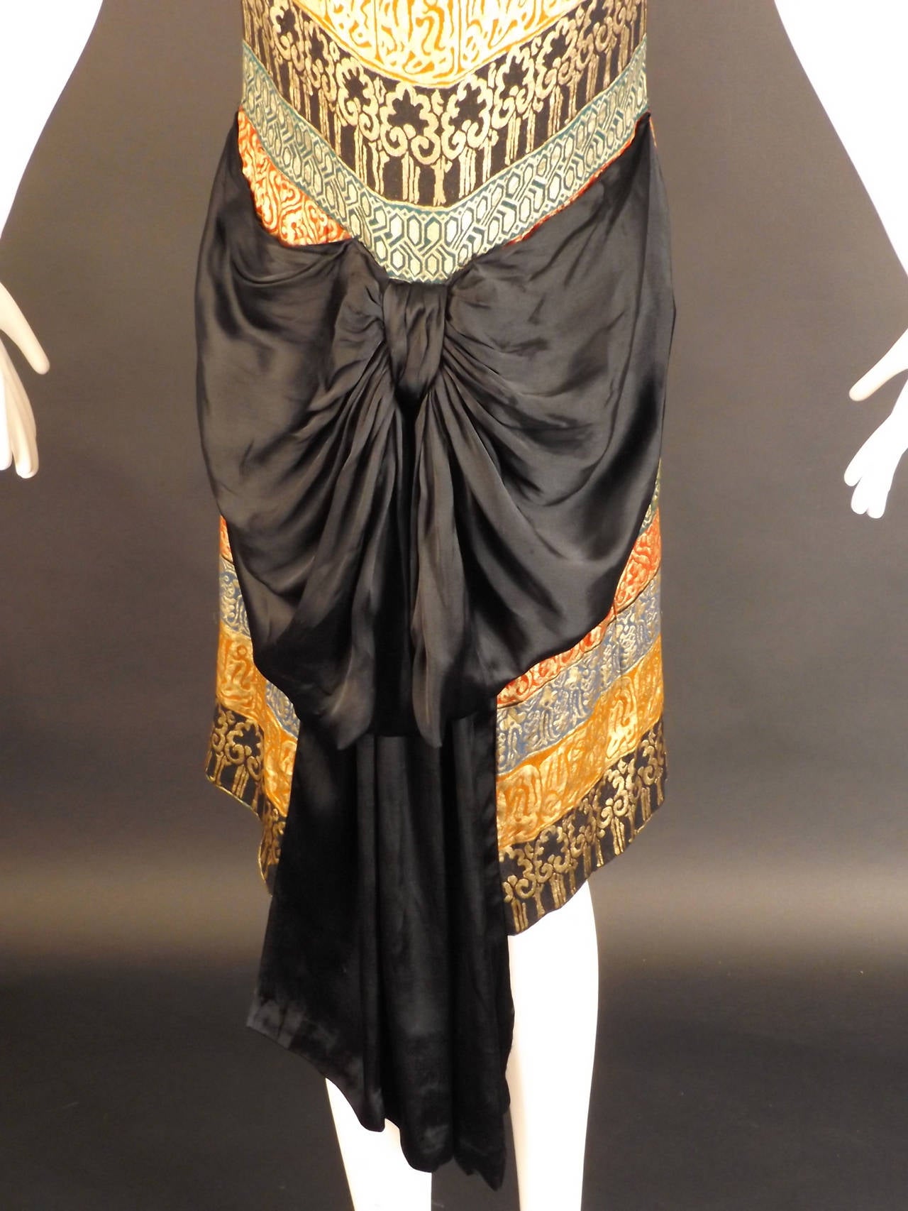1920s Gold Bullion Flapper Evening Dress 2