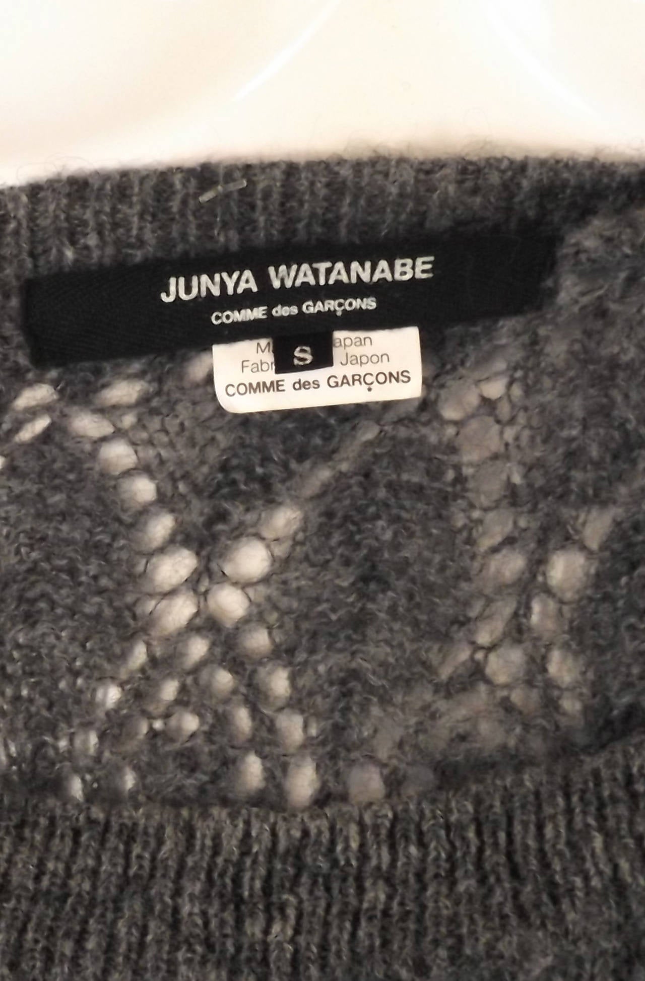 2008 JUNYA WATANABE Gray Mohair Sweater 1