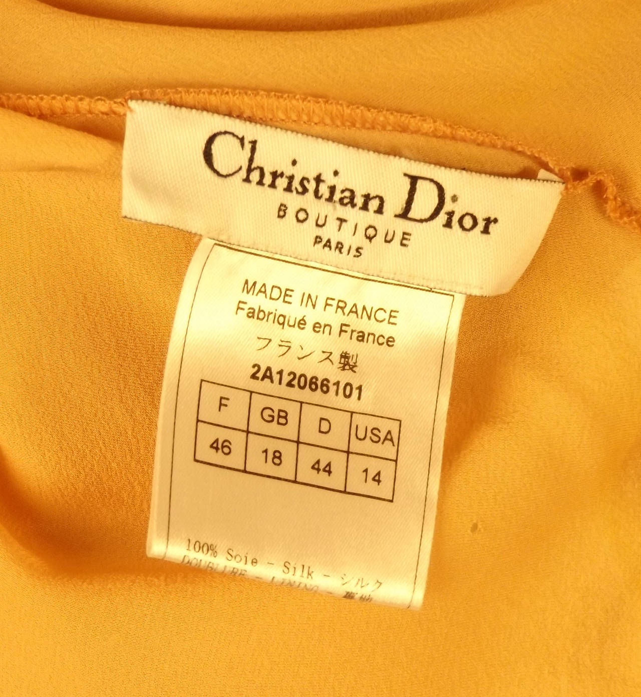 2002 Beaded Chiffon Christian Dior Gown 3