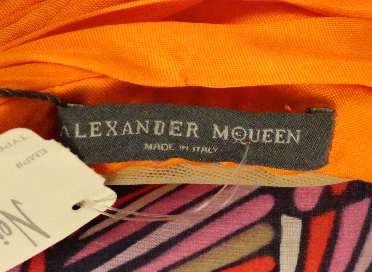 Resort, 2013 Alexander McQueen Orange Jumpsuit 4