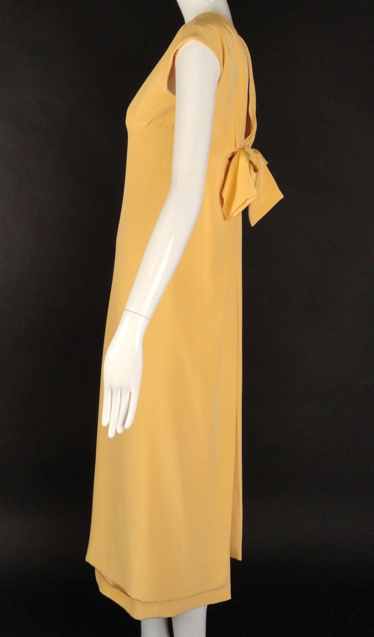 Women's Fall, 1965 Dior Haute Couture Apricot Gown