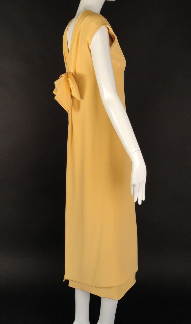 Fall, 1965 Dior Haute Couture Apricot Gown 2
