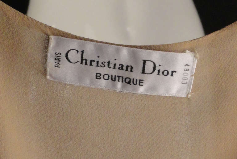 1990s Christian Dior Silk Chiffon Evening Dress 5